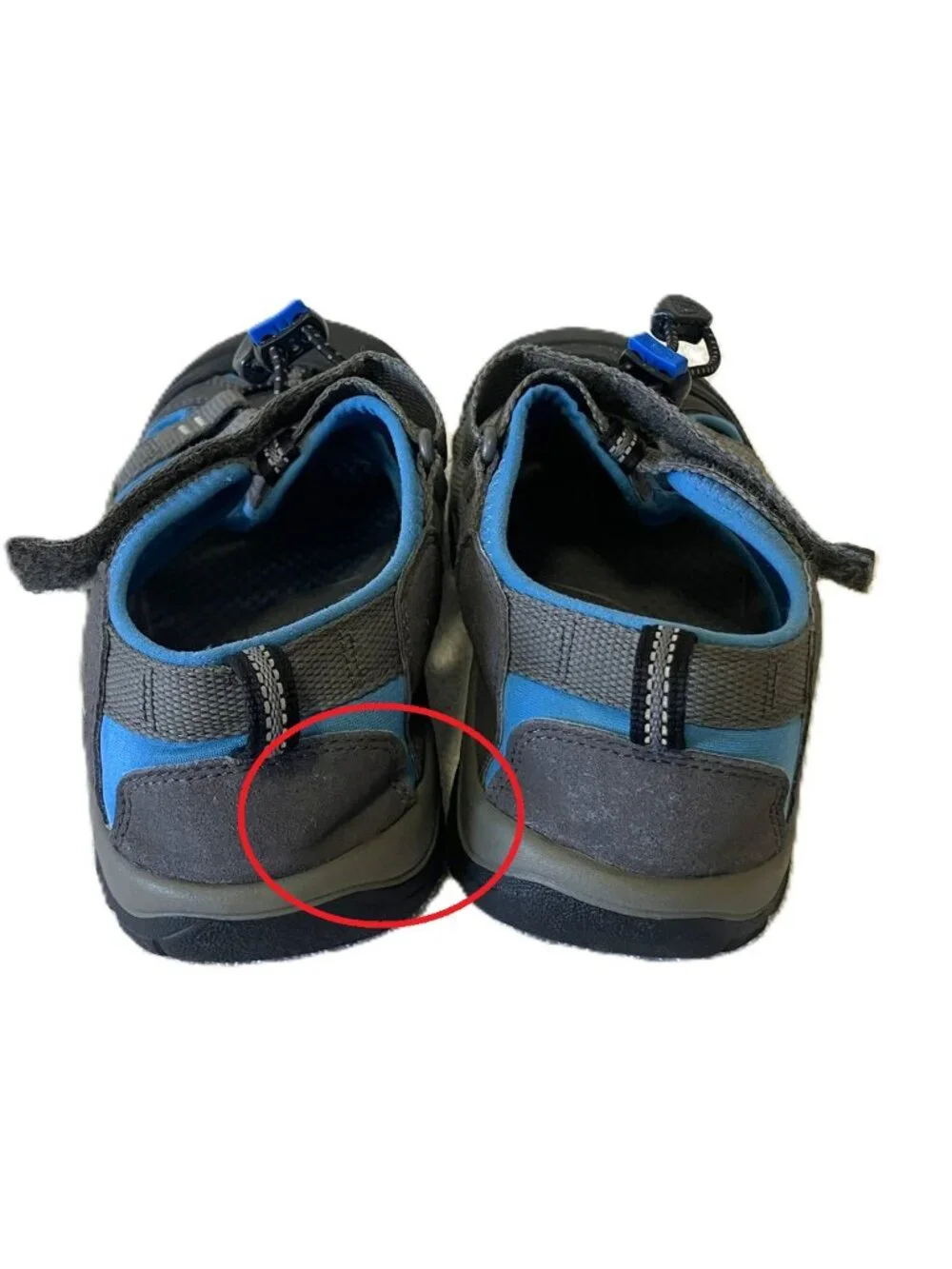 KEEN Newport H2 Waterproof Sandals Youth 5 / Fits Women's 7 Gray Blue